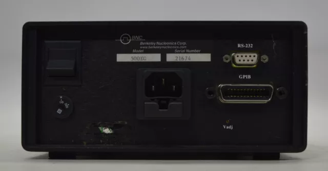 BNC / Berkeley Nucleonics Corp. 500 Pulse Generator. Model Number: 500EG 3