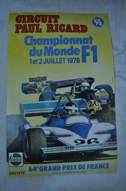 AFFICHE F1 FORMULA 1 - Mobil 1 - Grand Prix De France - Magny-Cours