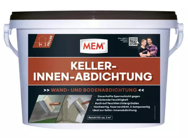 MEM Trockener Keller 5kg - Dichtungsschlämme Dichtschlämme Wand Boden *Aktion*