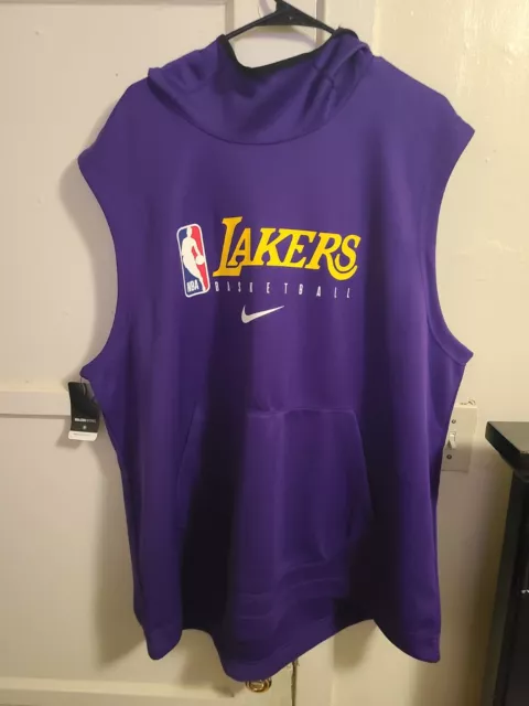 Nike lakers sleeveless best sale hoodie