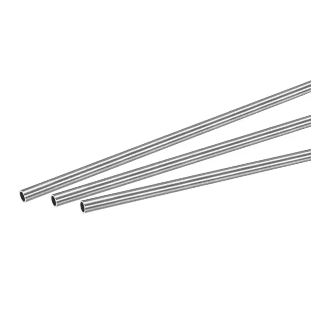 Rond Tube 5mm Dia Externe 0.8mm Épaisseur 250mm Longueur 3 Pcs