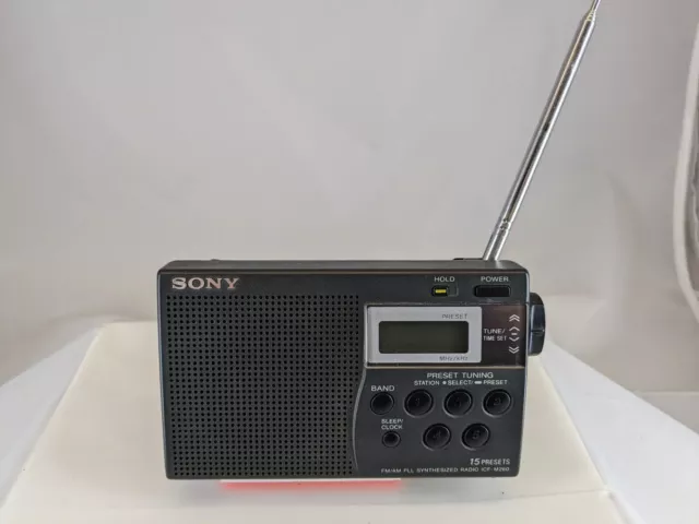 RADIO PORTATILE SONY Icf-M260 Am-Fm Pll Sinthesized Radio Nera EUR
