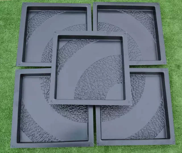 Concrete mold pavers stone patio casting concrete garden path sold set 5 pcs S39