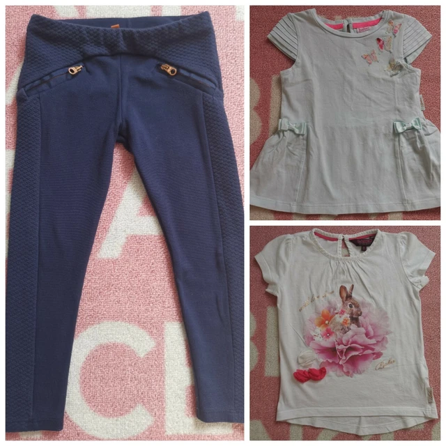Ted Baker Girl's Bunny Rabbit RARE print top outfit set bundle size 2-3 years