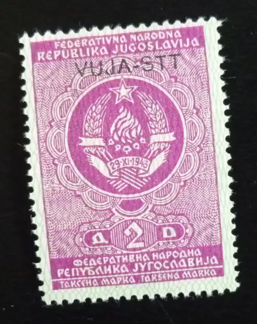 Slovenia c1950 Italy Trieste Yugoslavia - Ovp. VUJA - STT Revenue Stamp US 2