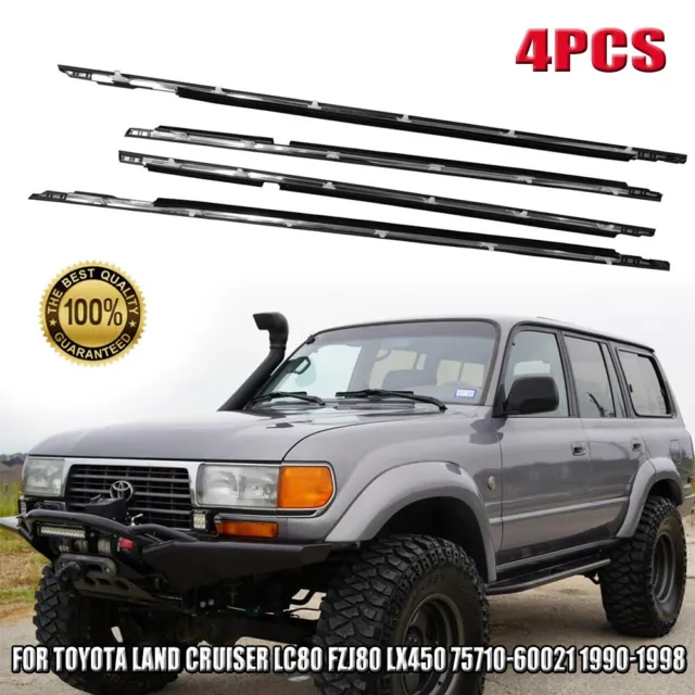4X Rubber Window Glass Seal Weather Strip Moulding Kit For Toyota Land Cruiser
