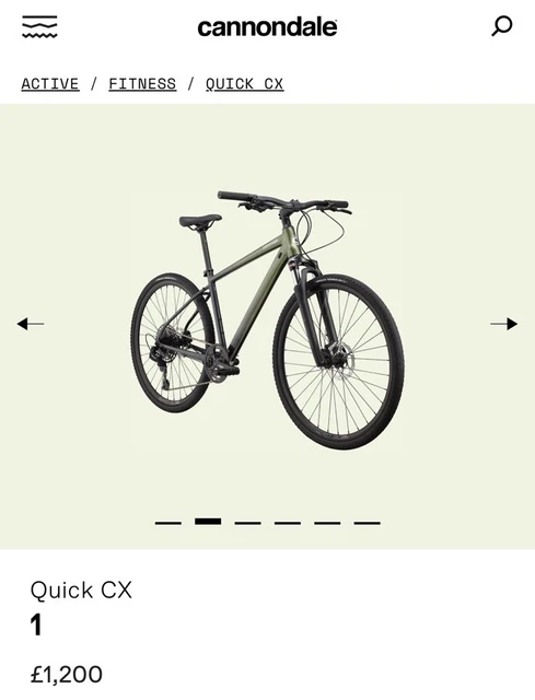 CANNONDALE QUICK CX mountain bike 150.00 PicClick UK