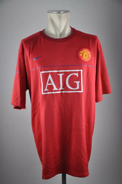 Manchester United Trikot Gr. XXL Training Home Shirt AIG Nike Jersey