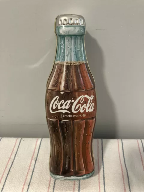 Coca Cola Bottle Shaped Tin Box 1996 