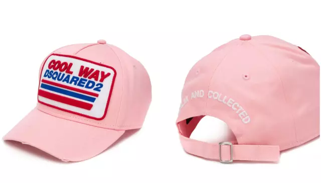 DSQUARED2 Fresco Way Bordada Logo Gorra de Béisbol Sombrero baseball cap Hut