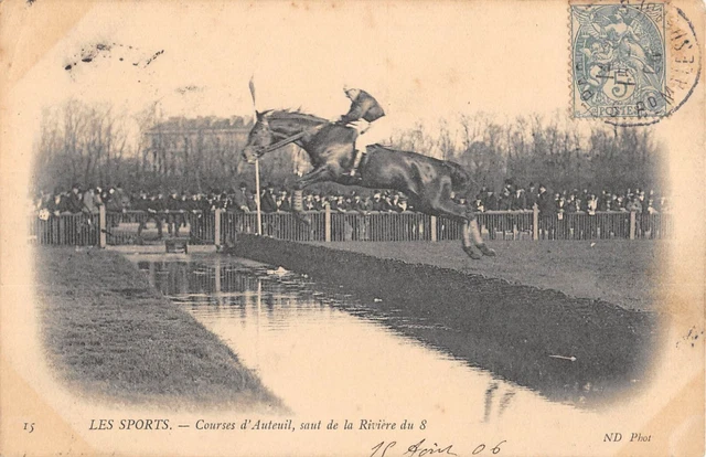 CPA Hippisme – Courses D'Auteuil – Avant La Course – Authentique Années 1900