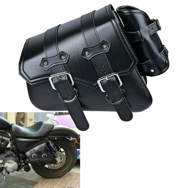 Borsa da sella moto PU pratica serie borsa parti con deposito laterale