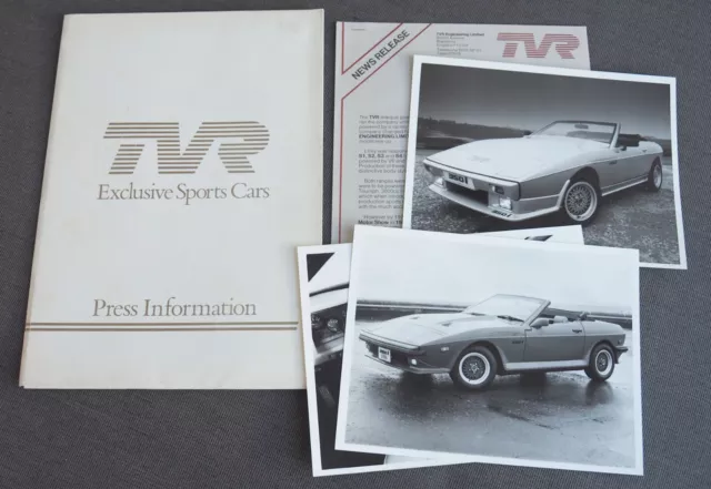 TVR 280i 350i CONVERTIBLE Convertible Sportscar Media Press Kit B8