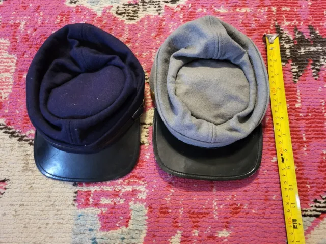 Vintage American Souvenirs 2 Civil War child size soldier hats wool blend vtg