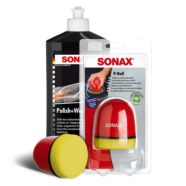 Polish & Wax Couleur SONAX - Nettoie, Polit Et Cire La Carrosserie - Pour Peintures Classiques Et Métallisées, Redonne Brillance Et Protection