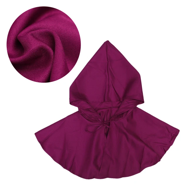 Abito cosplay da uomo con cappuccio poliestere Halloween mantello fantasia