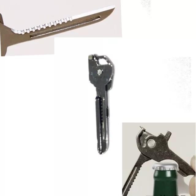 SWISS TECH Utili-Key 6 in 1 Key Ring Chain Multi-Tool Pocket Knife Screwdriver