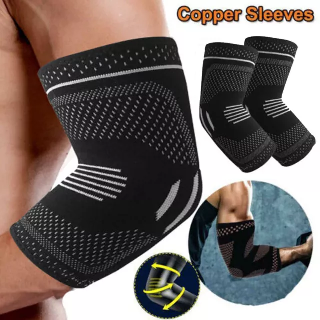 1/2x Elbow Brace Support Compression Sleeve Tennis Golfer Arthritis Pain Relief