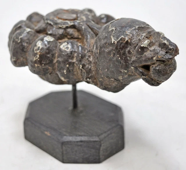 VINTAGE IN LEGNO Piccolo Mini Ganesha Idol Statuina Originale Mano