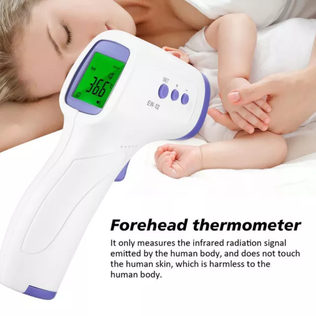 LCD Digital Fieberthermometer Infrarot Thermometer Stirnthermometer kontaktlos