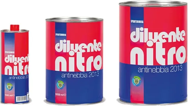 Diluente Nitro Antinebbia Per Vernici Sintetiche Solventi E Smalti 0,5/1/5 Litri