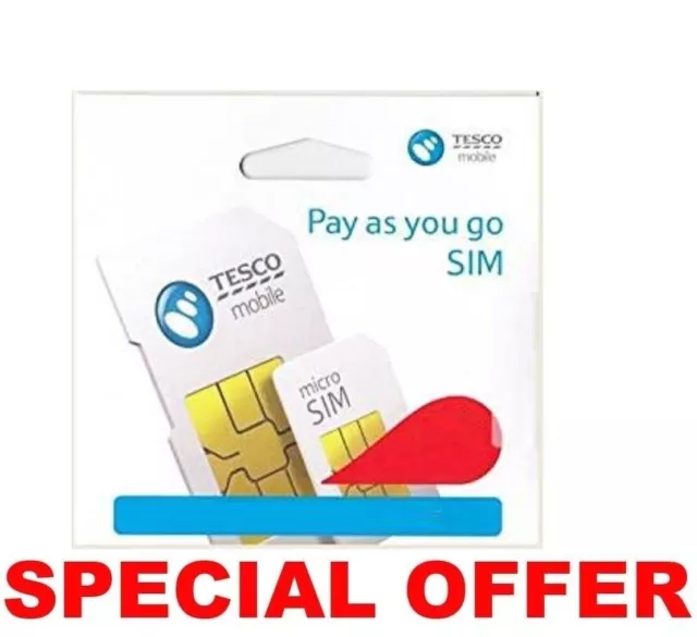 💥 TESCO Mobile Superfast 5G (SIM Card + 5G Data) For Mobiles Dongles Router PS4