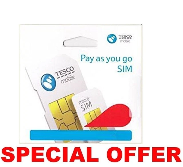 💥 TESCO Mobile Superfast 5G (SIM Card + 5G Data) For Mobiles Dongles Router PS4