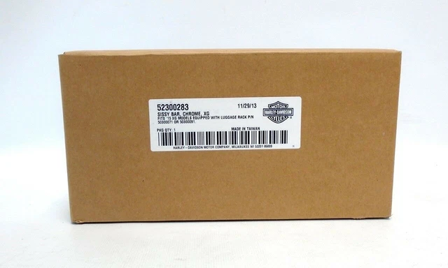 Harley-Davidson Sissy Bar, Chrome, XG - Part Number - 52300283