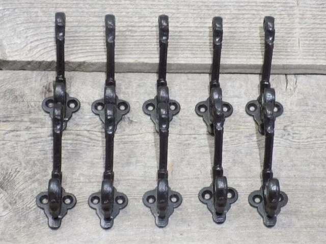 Antique Metal Wall Hook Victorian Garage Coat Hat Towel Hat Hanging