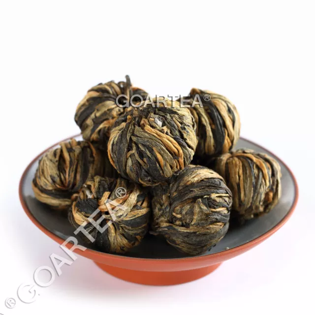 GOARTEA Nonpareil Supreme Yunnan Black Tea Dragon Pearl Dian Hong Ball Buds