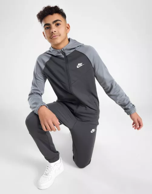 Boys black sales nike tracksuit bottoms