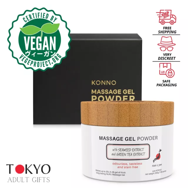 Japanese Vegan Nuru Massage Gel Powder - Nori Seaweed & Green Tea 500g Make 50L