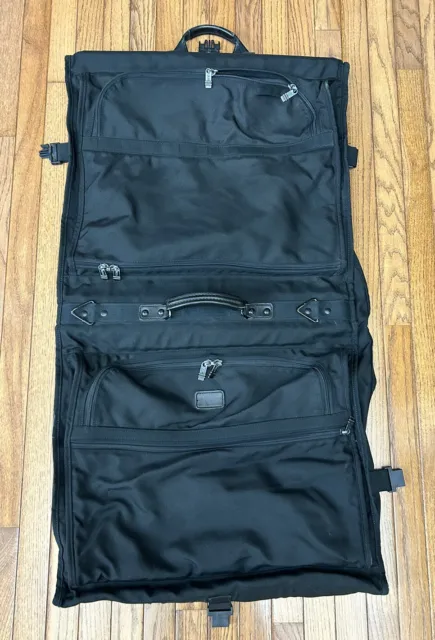 Tumi Garment Ballistic Nylon Alpha Bi Fold Suit 23” Travel Black Bag