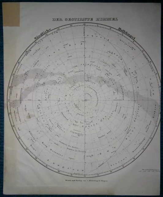 1848 Sohr Berghaus map STARRY HEAVENS (MAP OF SKY), #2