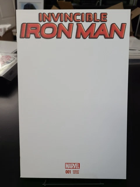Invincible Iron Man 1 Blank Sketch Cover Variant Art Convention