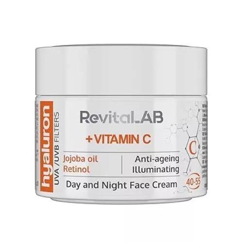 RevitaLAB Hyaluronic Anti-Ageing Day & Night Cream Enriched with Vitamins C 50ml