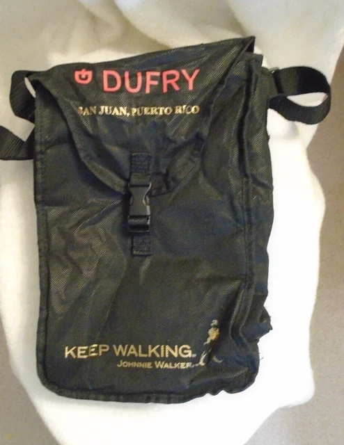 Johnnie Walker "Keep Walking" 2 Bottle Tote Bag Black Dufry San Juan Puerto Rico