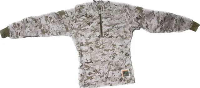NWU NAVY AOR1 Digital Desert Inclement Weather Combat Shirt FROG Small Regular