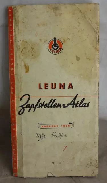 alter Leuna Zapfstellen Atlas Tankstelle 1939