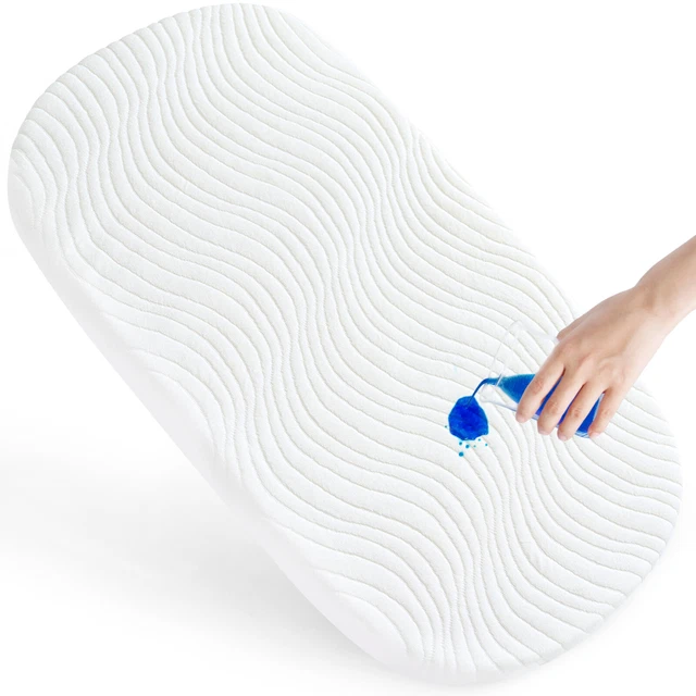 Baby Bassinet Mattress with Waterproof Removable Cover Size & Shape Optional