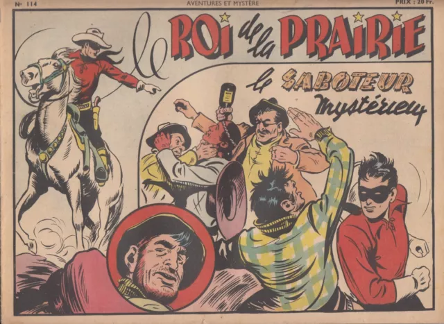 Le Roi De La Prairie  N° 114  Aventures Et Mystere Sage 1949