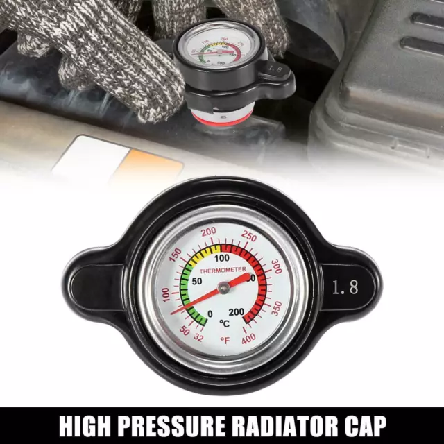 High Pressure Radiator Cap W/Temp Gauge 1.8 Bar For Yamaha Raptor 700 700R Gncc