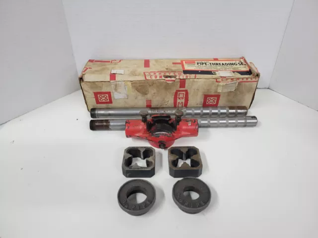 Craftsman Pipe Threading Set 1/2"-14NPT & 3/4"-14NPT Dies No.  95524 *read*
