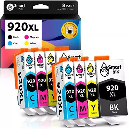 Smart Ink Ink Cartridge Compatible for HP 920 XL 920XL Pack of 8 (2 Black, 2