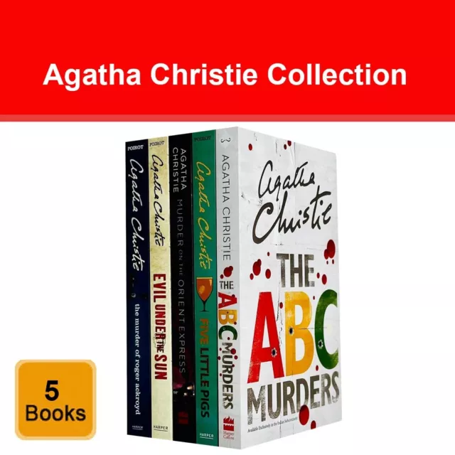 Agatha Christie The Best of Poirot 5 Books Collection Set Hercule Poirot Series