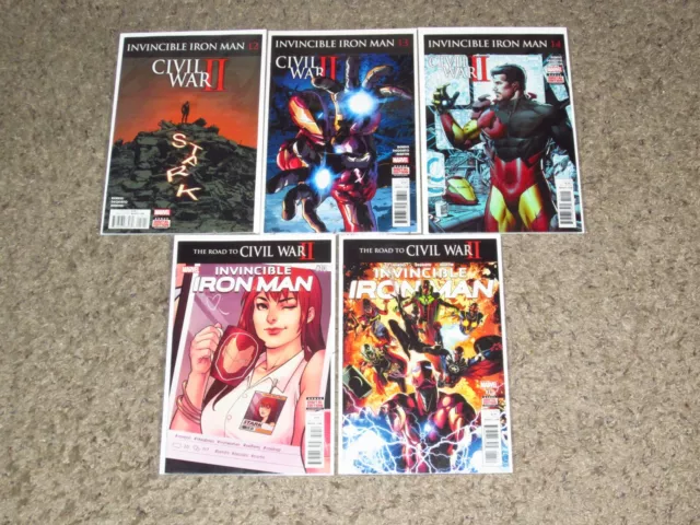 Invincible Iron Man # 10-14 Riri Williams  Vf+ Ironheart 2016 Wakanda Forever