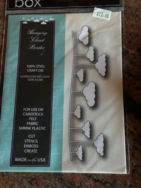 New Memory Box Craft Die Hanging Cloud Border Item# 98835 Made in USA with Steel