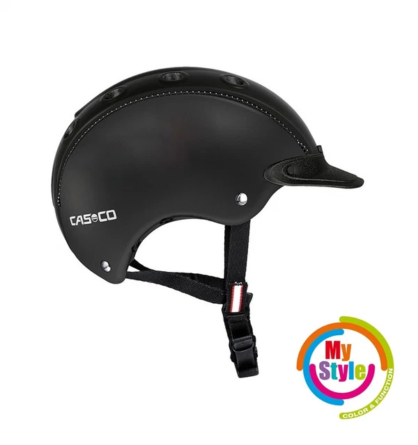 CASCO Kinder Reithelm CHOICE TURNIER Gr. S (52-56cm) + MyStyle Wechselstreifen