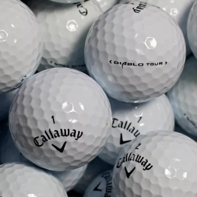 36 Golfbälle Callaway Diablo Tour Lakeballs AA/AAA Qualität gebrauchte Bälle