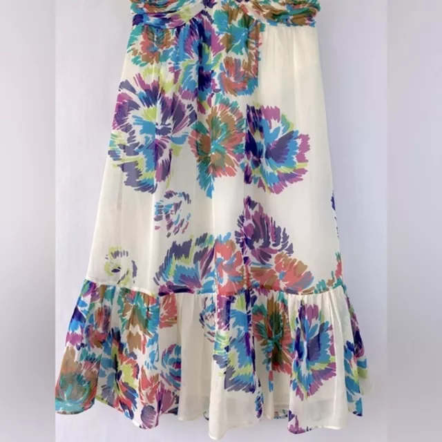 Shoshanna 100% Silk Floral Dress 4 3